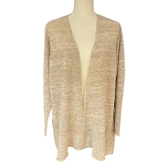 Eileen Fisher Angled Open Front Cardigan - Picture 3 of 9